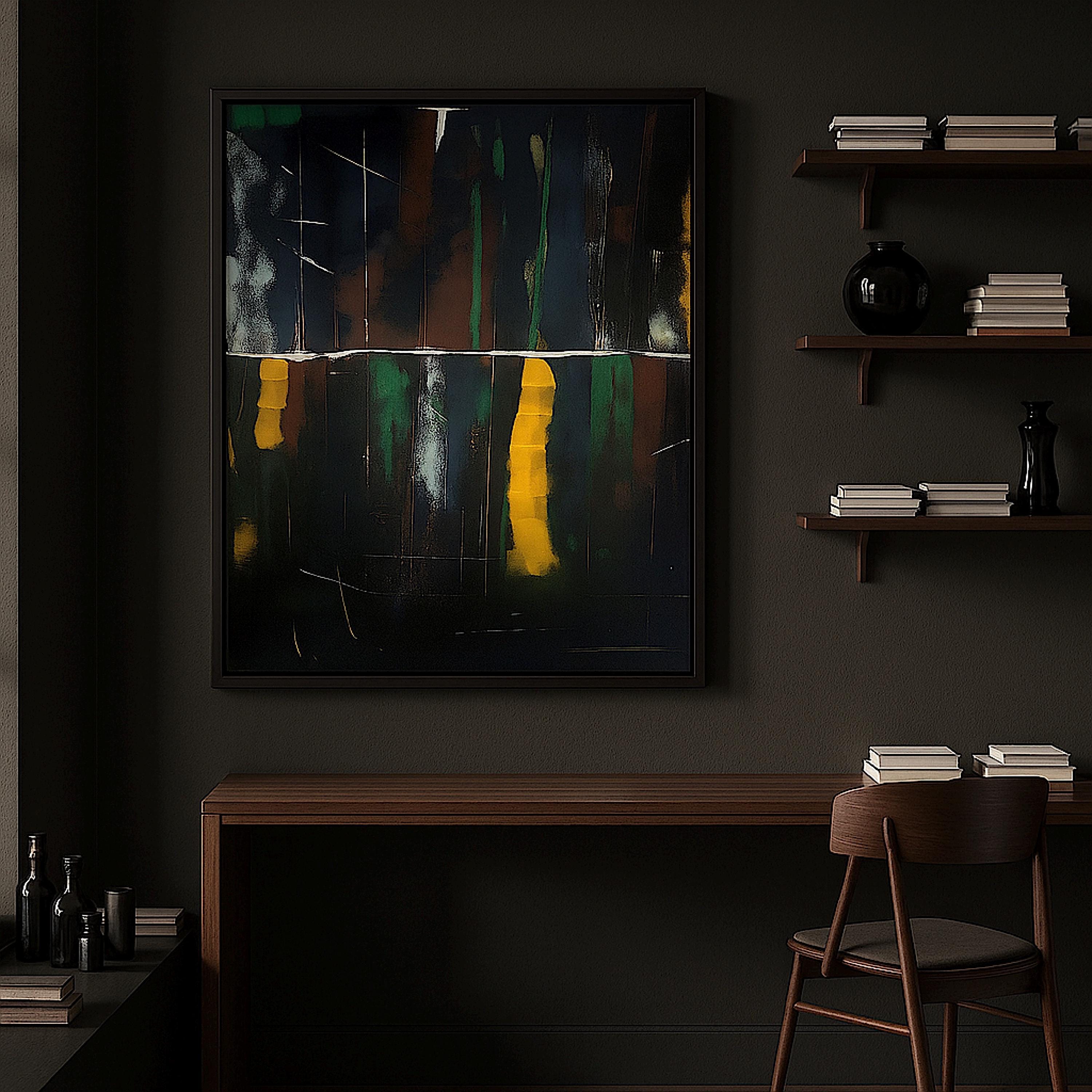 Handmade Textured Acrylic Abstract Painting, Modern Wall Art, Not a Print (22x28 inch)