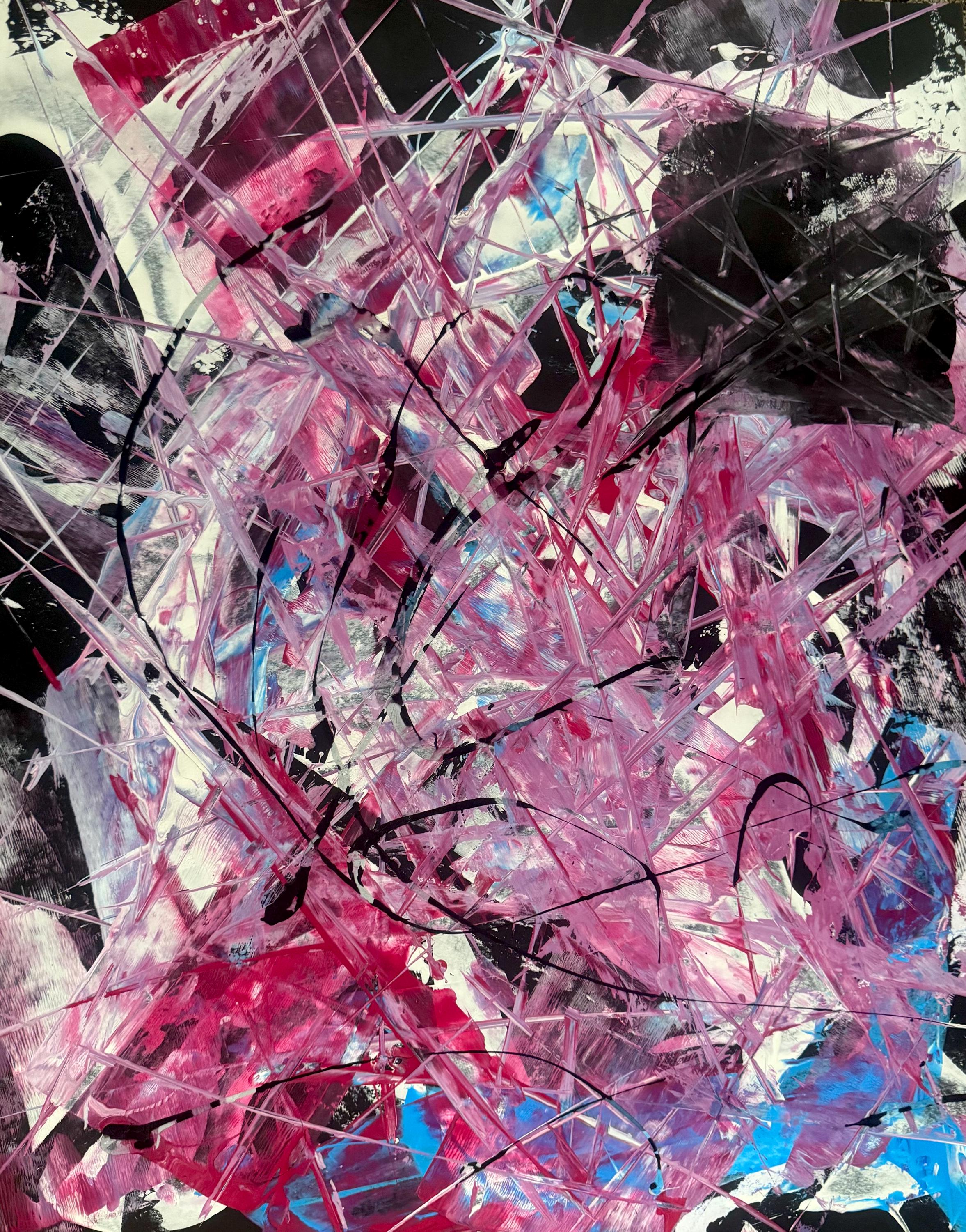 Handmade Abstract Acrylic Painting, Modern Wall Decor, Not a Print (22x28 inch)