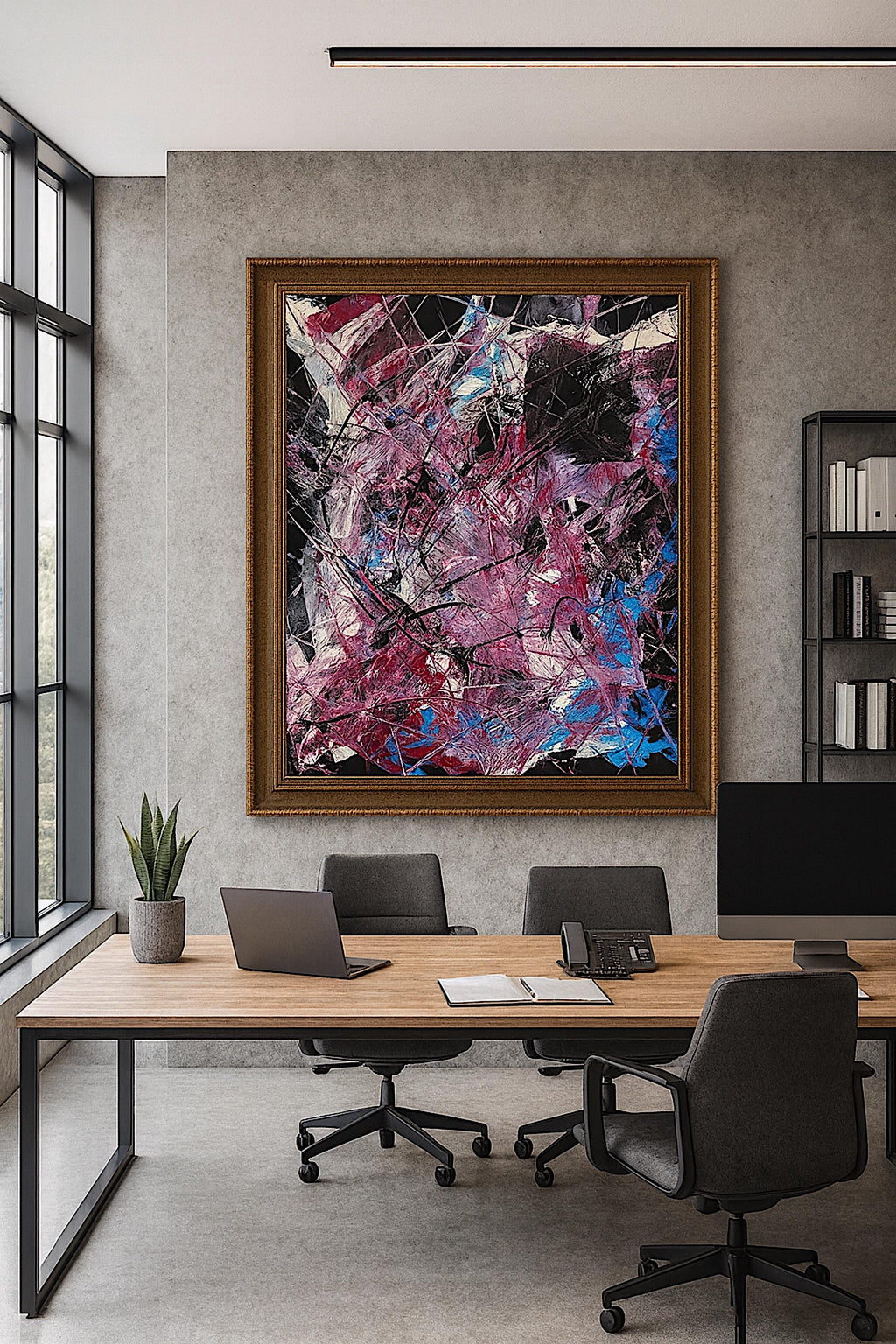 Handmade Abstract Acrylic Painting, Modern Wall Decor, Not a Print (22x28 inch)