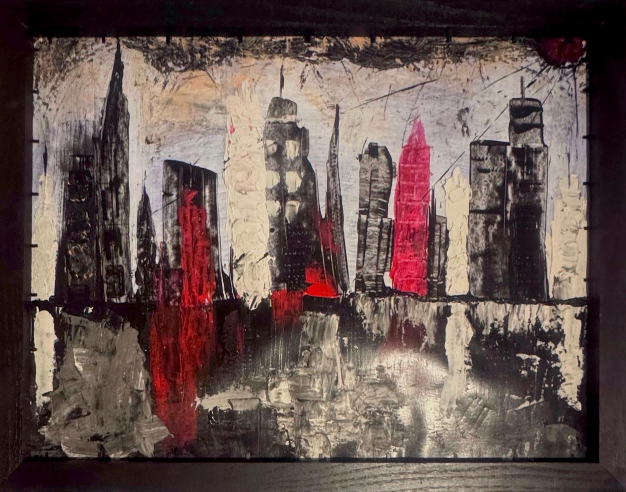 Abstract Metropolis: Order Within Disorder (24x30 inch)
