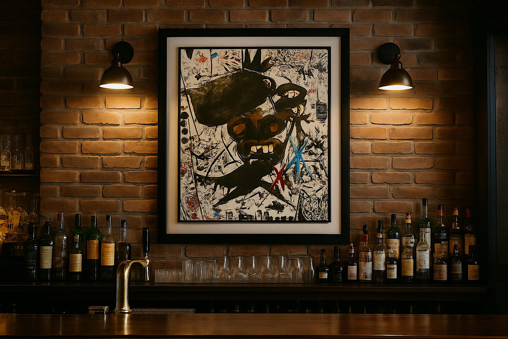 Handmade Acrylic Painting, Abstract Expressionist Art (22x28 inch)