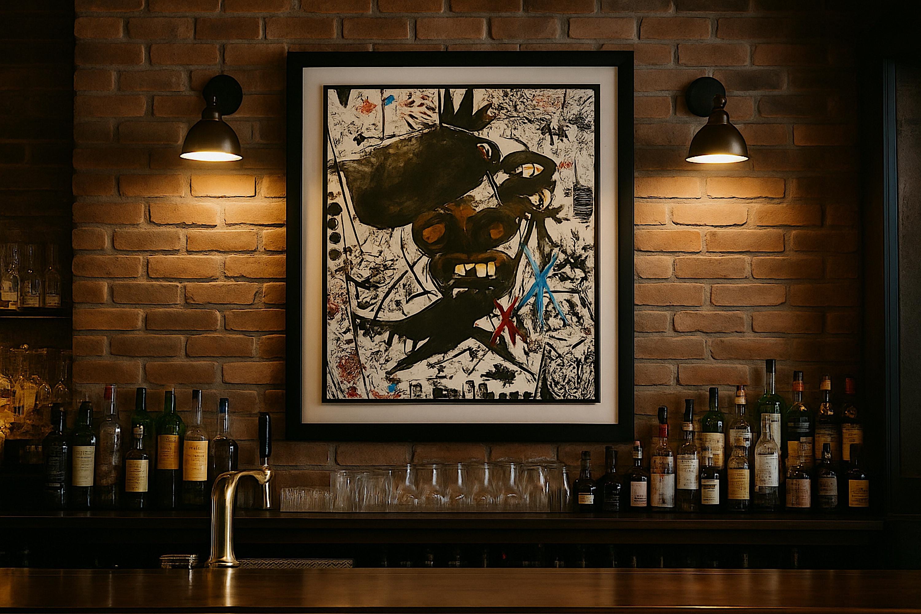 Handmade Acrylic Painting, Abstract Expressionist Art (22x28 inch)