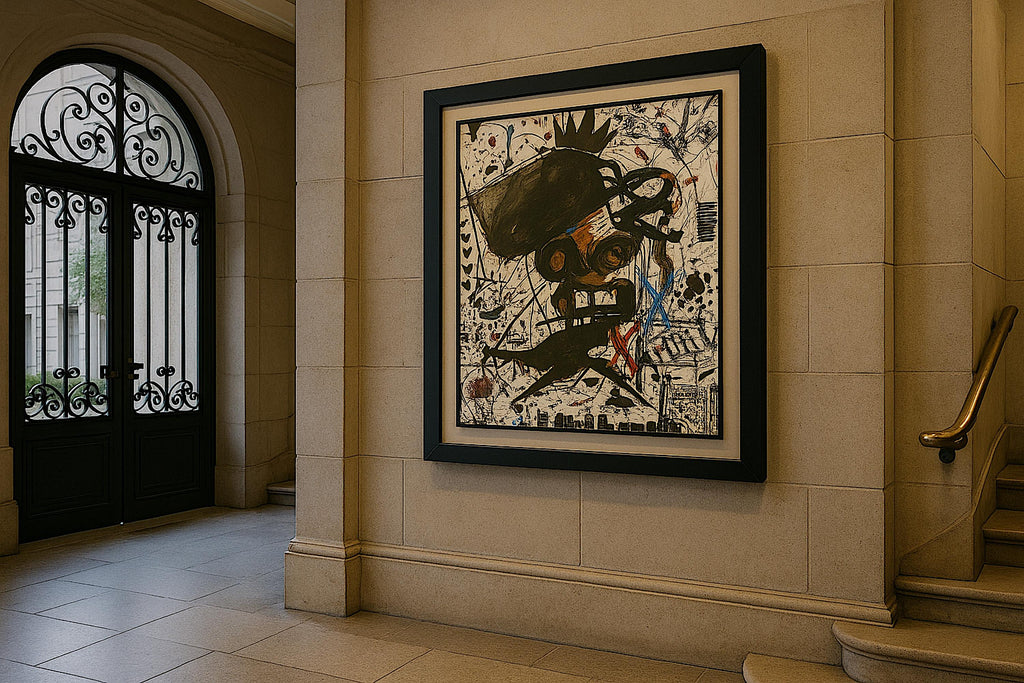 Handmade Acrylic Painting, Abstract Expressionist Art (22x28 inch)