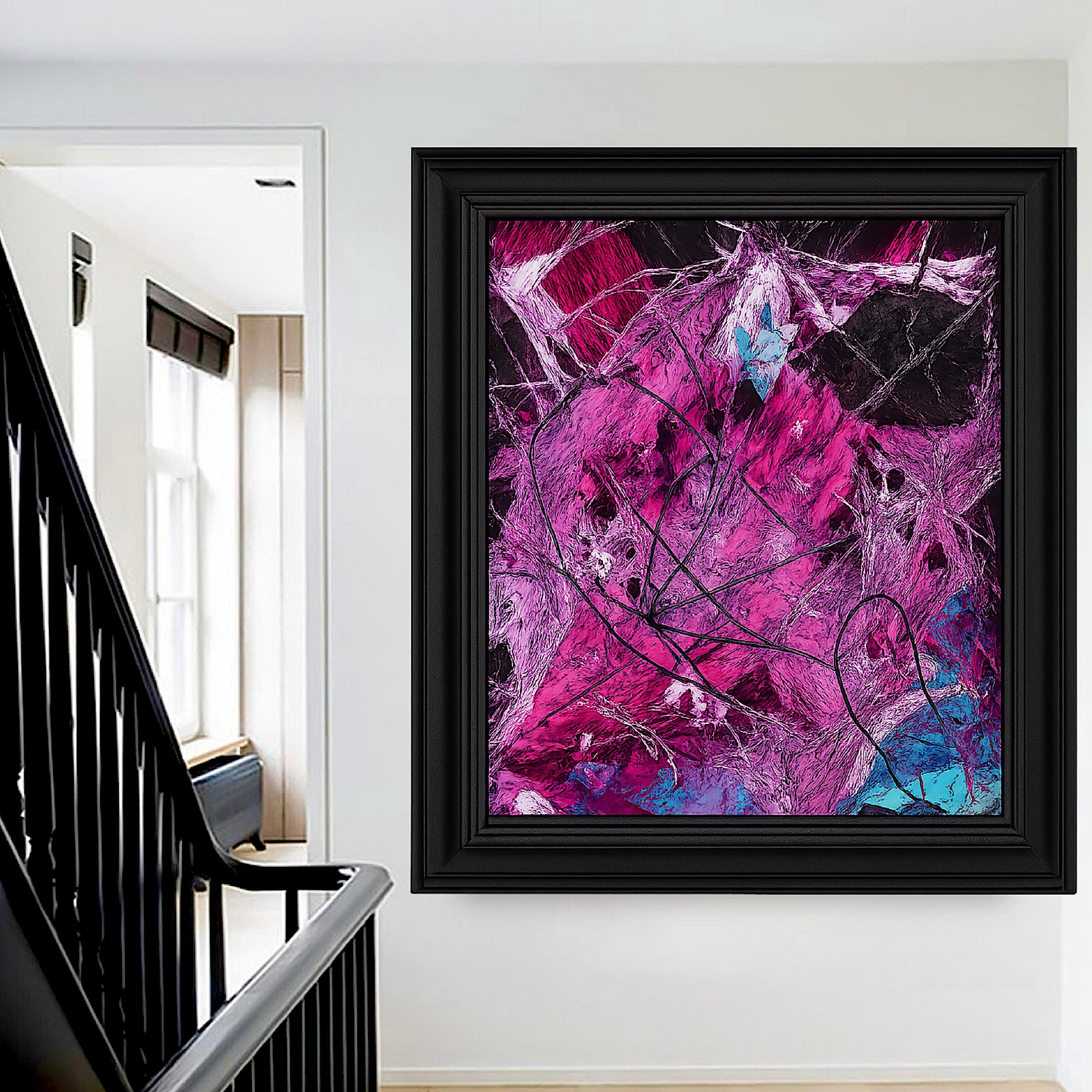 Handmade Abstract Acrylic Painting, Modern Wall Decor, Not a Print (22x28 inch)