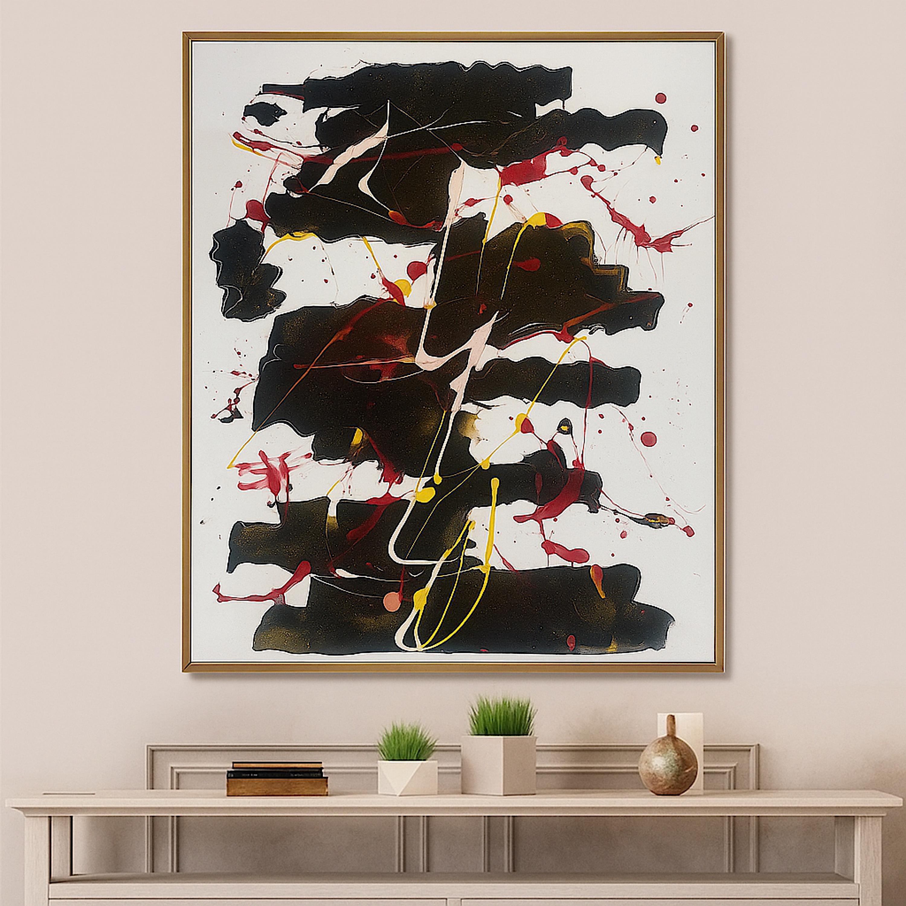Handmade Acrylic Abstract Painting, Modern Wall Art, Not a Print (22x28 inch)