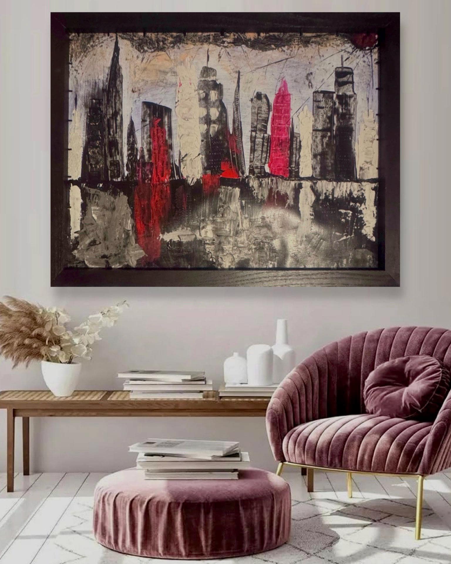 Abstract Metropolis: Order Within Disorder (24x30 inch)