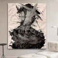 Abstract Expressionist Portrait – Figurative Acrylic Painting on Canvas (20x24 inch Canvas)