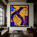 Original Abstract Acrylic Painting on Paper Poster, One-of-a-Kind Handmade Artwork, Not a Print  (22x28 inch)