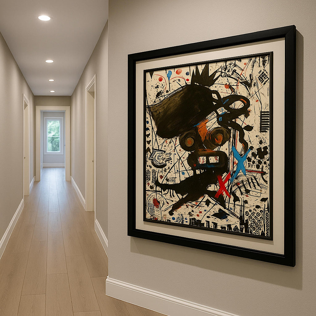 Handmade Acrylic Painting, Abstract Expressionist Art (22x28 inch)