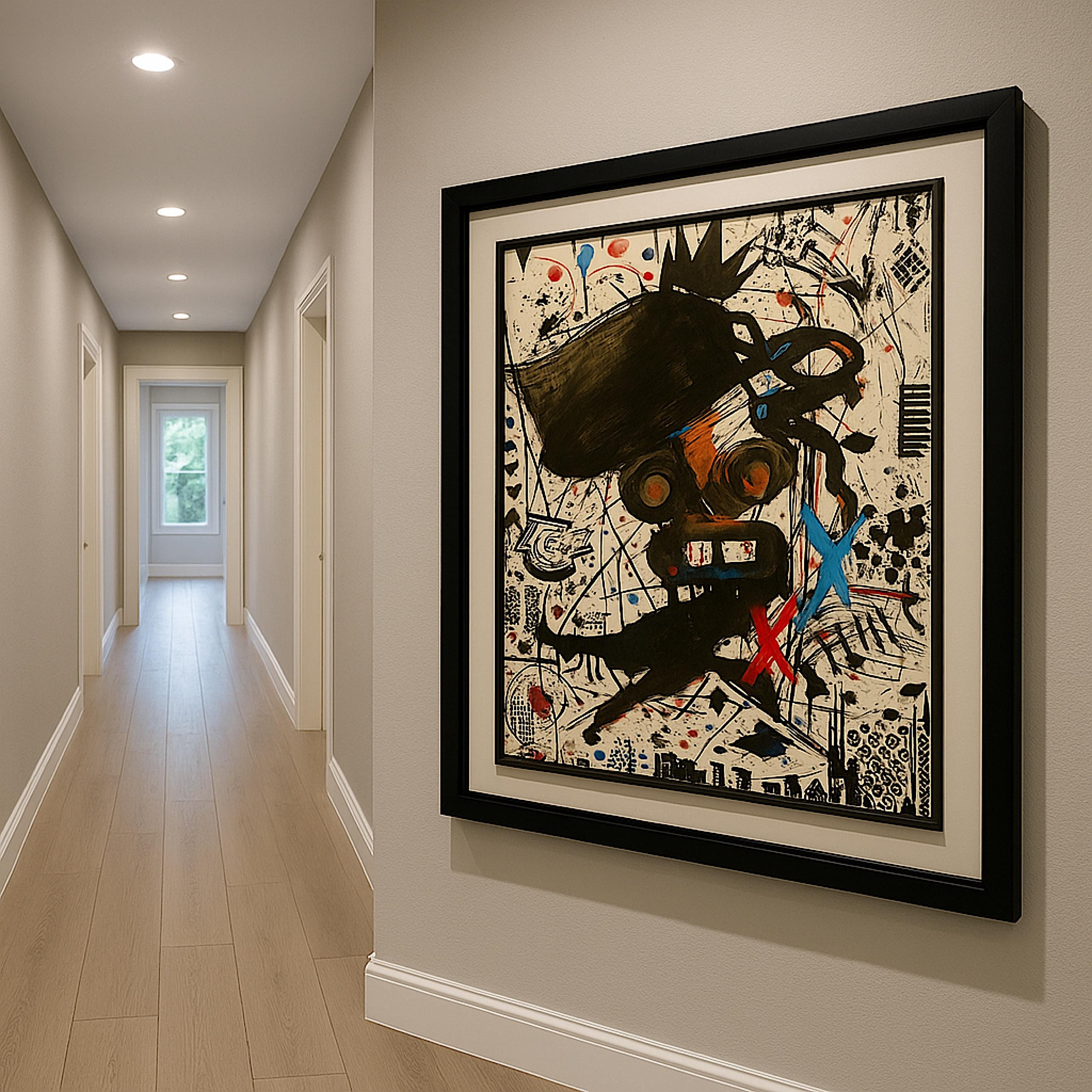 Handmade Acrylic Painting, Abstract Expressionist Art (22x28 inch)