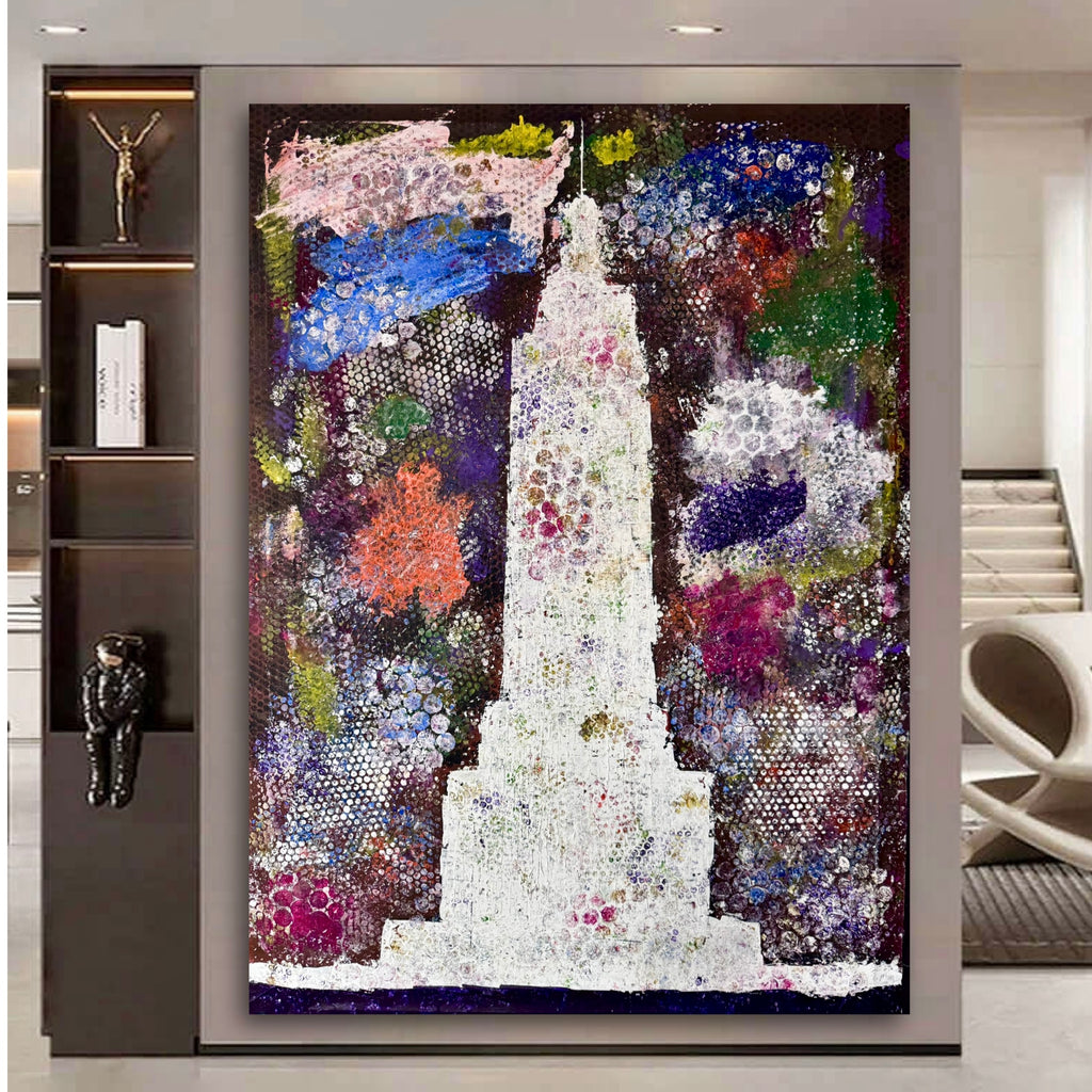 Large Abstract Painting - Textured Acrylic on Canvas Modern -Contemporary Wall Art