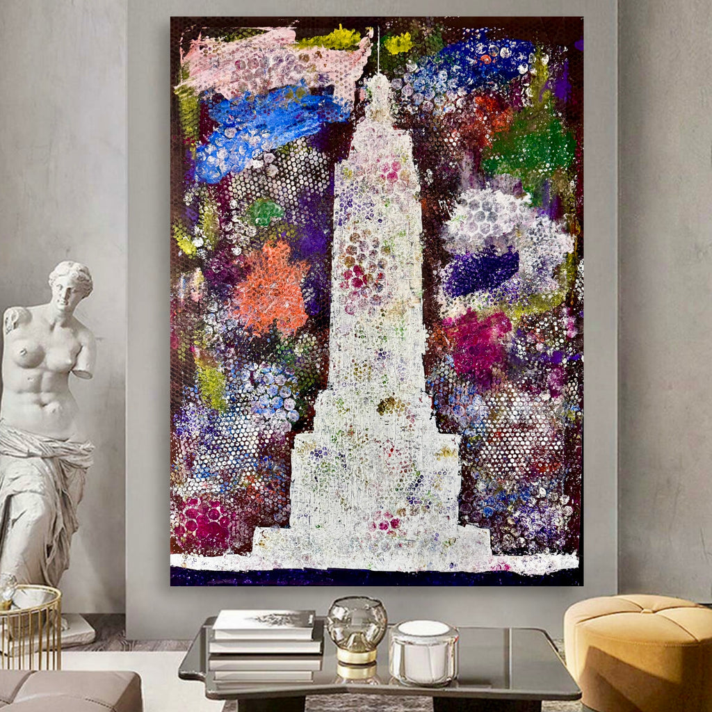 Large Abstract Painting - Textured Acrylic on Canvas Modern -Contemporary Wall Art