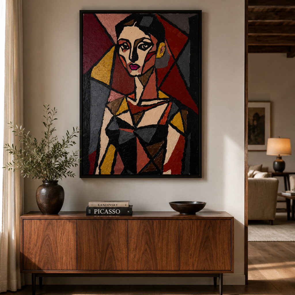 Untitled | Original Neo-Expressionist Abstract Portrait | Hand-Painted Acrylic on Canvas | 26x36 Inch | One-of-a-Kind Artwork