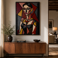Untitled | Original Neo-Expressionist Abstract Portrait | Hand-Painted Acrylic on Canvas | 26x36 Inch | One-of-a-Kind Artwork