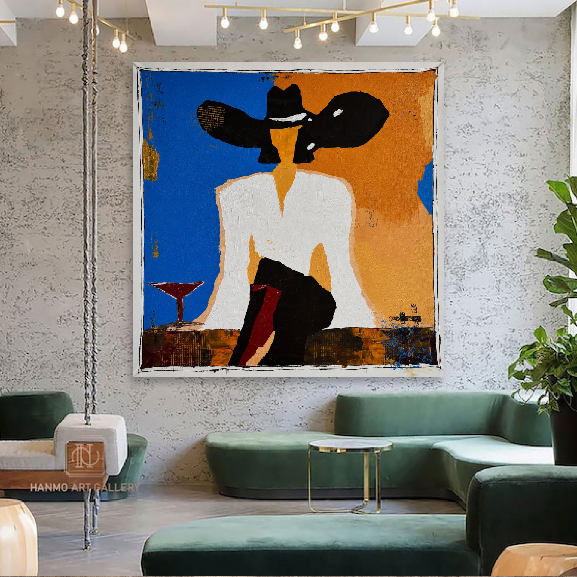 Neo-Expressionist Abstract Painting 38x38 Inch | Handmade Acrylic on Canvas | Palette Knife Artwork | One-of-a-Kind