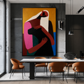 Original 26x36 Expressionist Acrylic Painting | Palette Knife Figurative Art | Handmade Textured Canvas | One-of-a-Kind Artwork