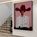 Expressionist Abstract Cowboy | 26x36” Acrylic on Canvas | Hand-Painted with Palette Knife & Brush | One-of-a-Kind Artwork