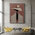 Original Abstract Expressionist Acrylic Woman | 26x36” Palette Knife Painting on Professional Canvas | Handmade Wall Art