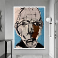 Silent Fragmented Identity | 20x26 Inch Neo-Expressionist Acrylic Portrait on Canvas with Palette Knife & Brush