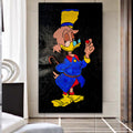 Golden Duck - Mixed Media Relief Pop Art on Textured Canvas