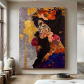Abstract Expressionist Woman Portrait | Original Acrylic Painting on Canvas | 30x40 Palette Knife & Brush Artwork