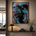 Expressionist Abstract Acrylic Painting on Canvas | Original Handmade Textured Artwork | Brush & Palette Knife Art 20x26 inch