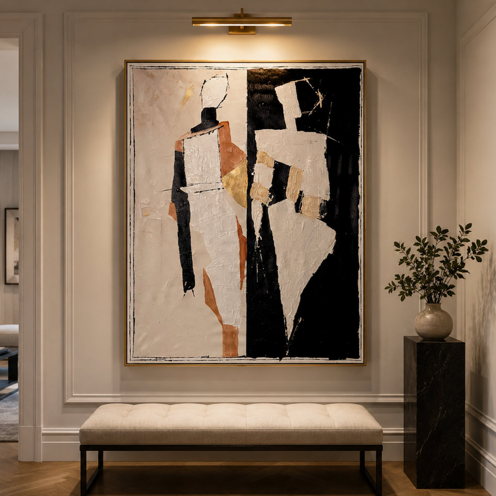 Original Expressionist Abstract Painting on Canvas | Textured Acrylic Artwork | Handmade Modern Contemporary Art