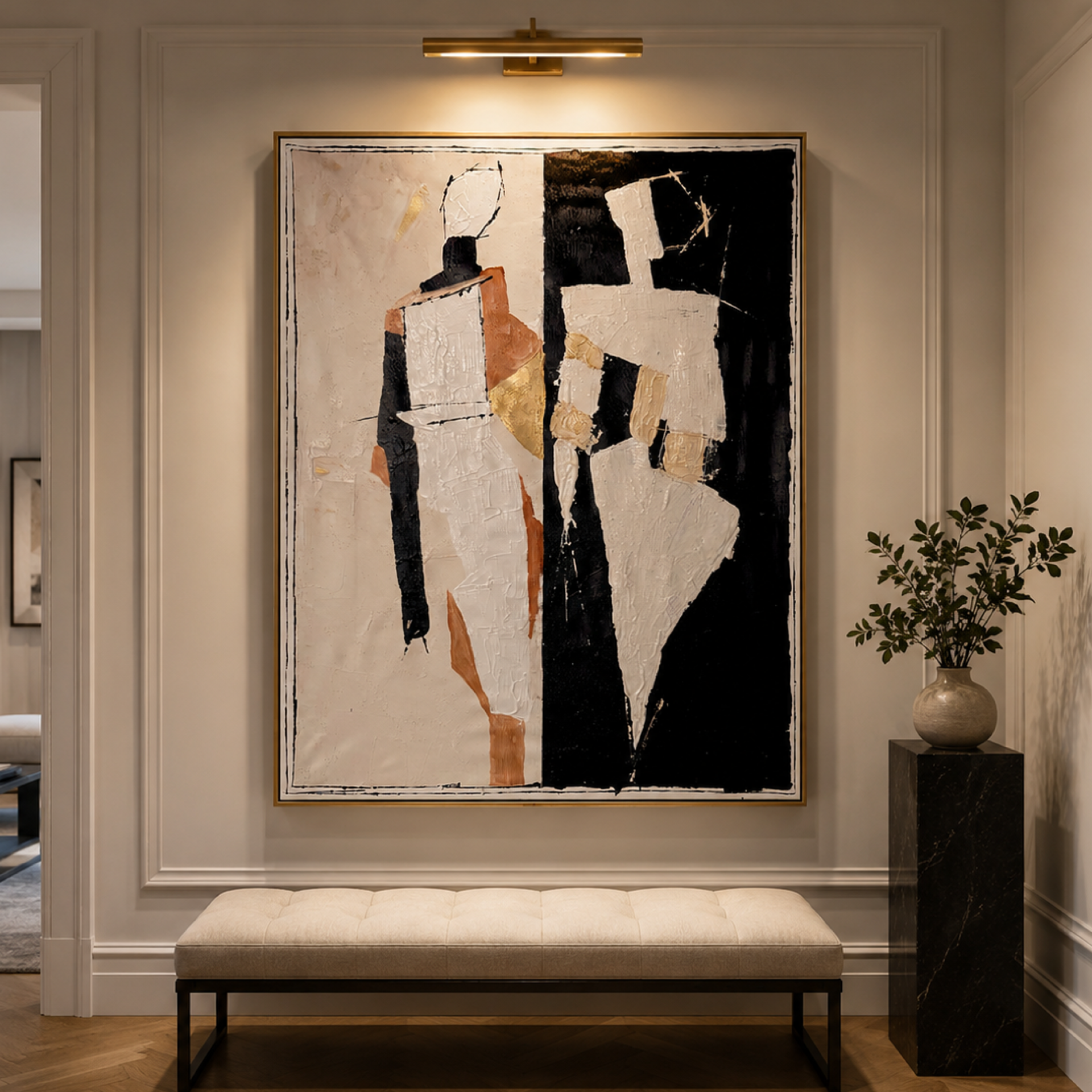 Original Expressionist Abstract Painting on Canvas | Textured Acrylic Artwork | Handmade Modern Contemporary Art
