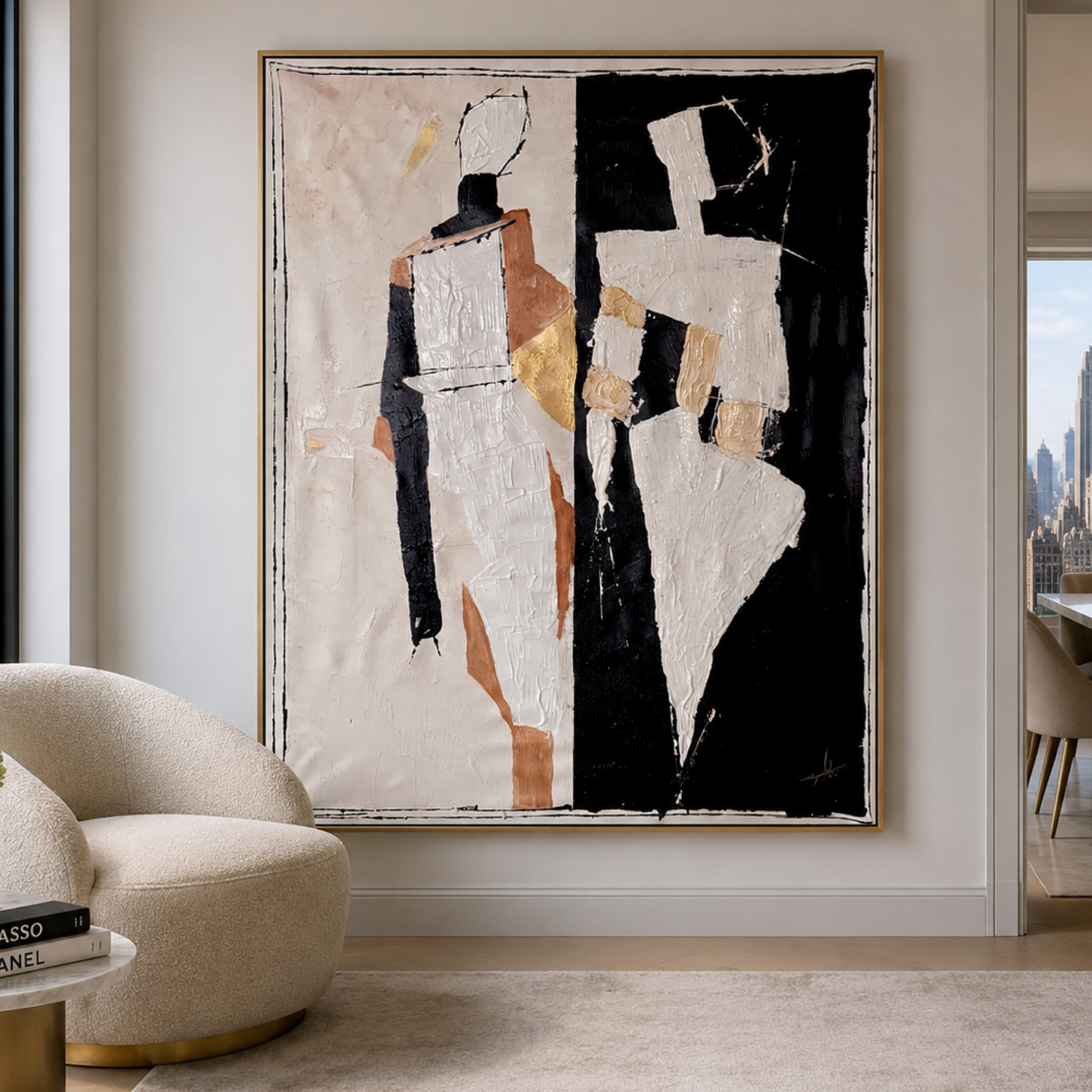 Original Expressionist Abstract Painting on Canvas | Textured Acrylic Artwork | Handmade Modern Contemporary Art