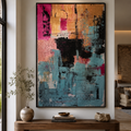 Abstract Acrylic Painting on Canvas 22x34 Inches | Textured Contemporary Wall Art | Original Modern Expressionist Artwork