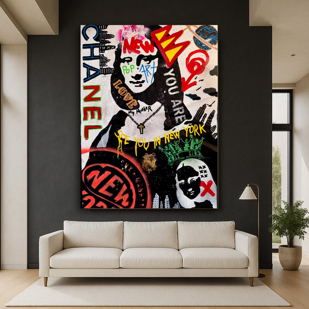 Urban Pop Art Mona Lisa in New York - Bold Street ExpressionNYC