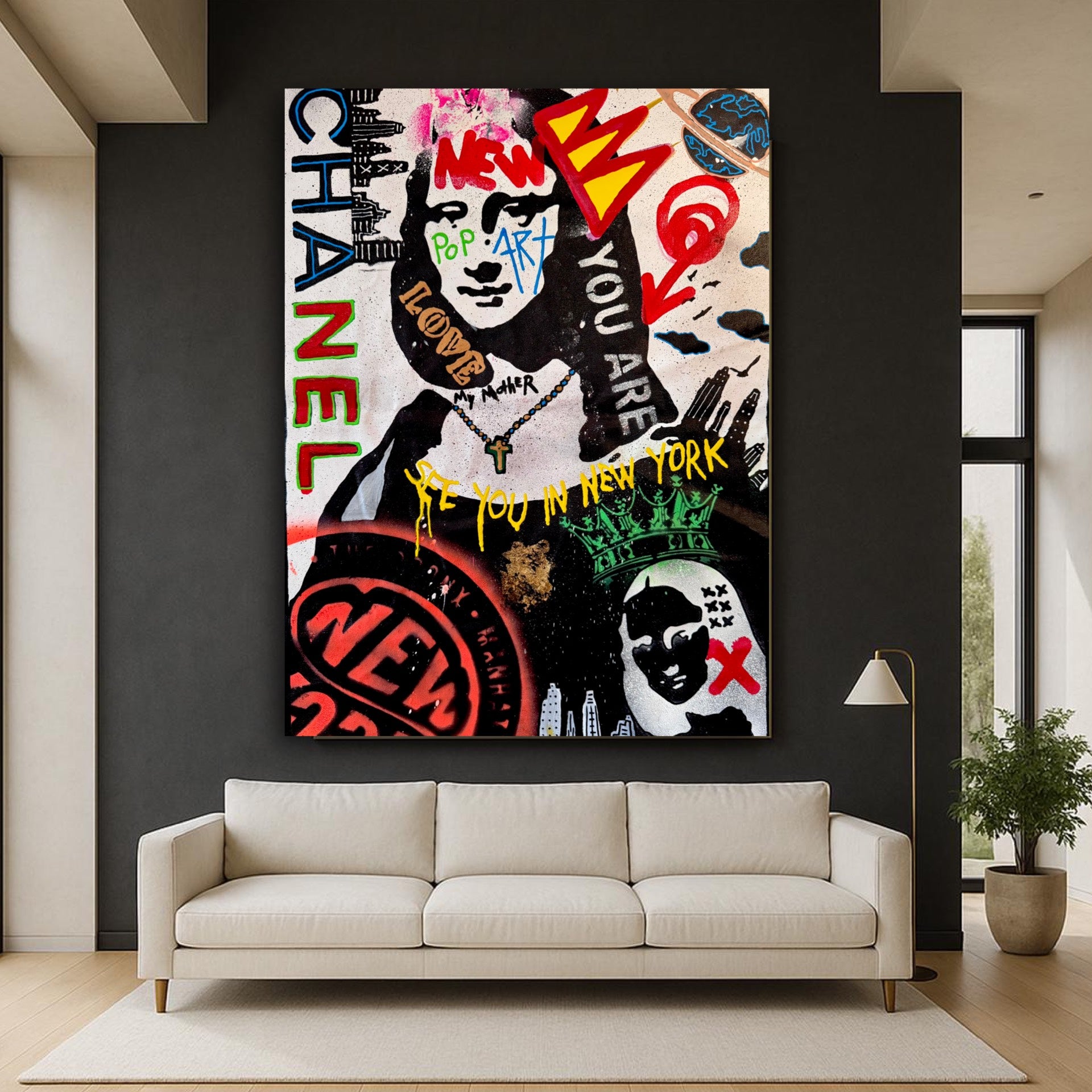 Urban Pop Art Mona Lisa in New York - Bold Street ExpressionNYC