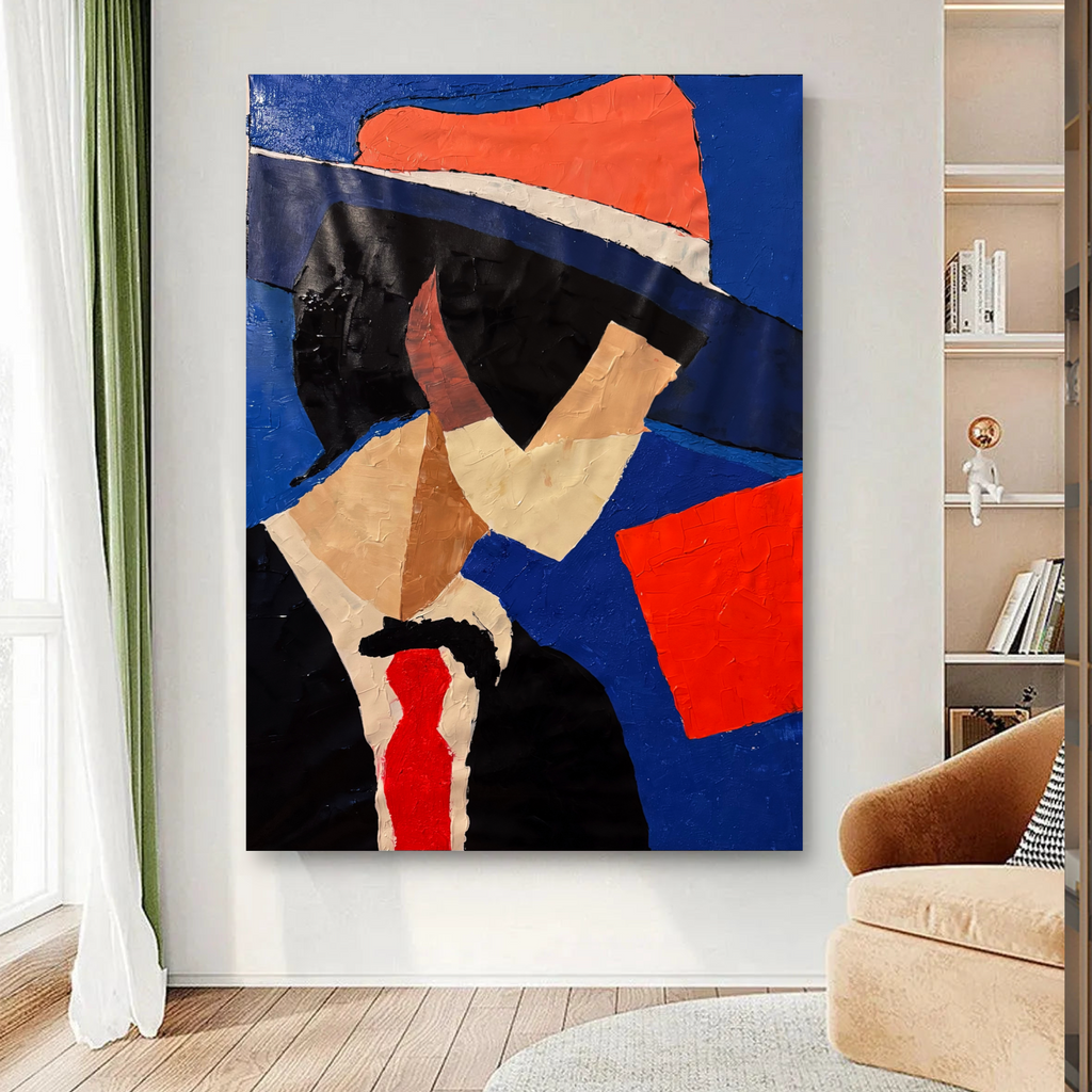 Original Abstract Expressionist Acrylic Painting on Canvas, 26x36, Handmade Textured Wall Art, One of a Kind Artwork