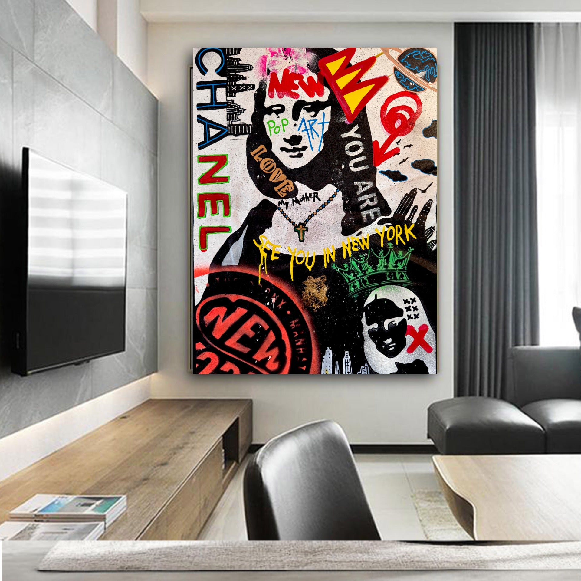 Urban Pop Art Mona Lisa in New York - Bold Street ExpressionNYC