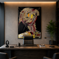 Neo-Expressionist Abstract Portrait | Handmade Acrylic Palette Knife Painting on Canvas | Textured Modern Wall Art
