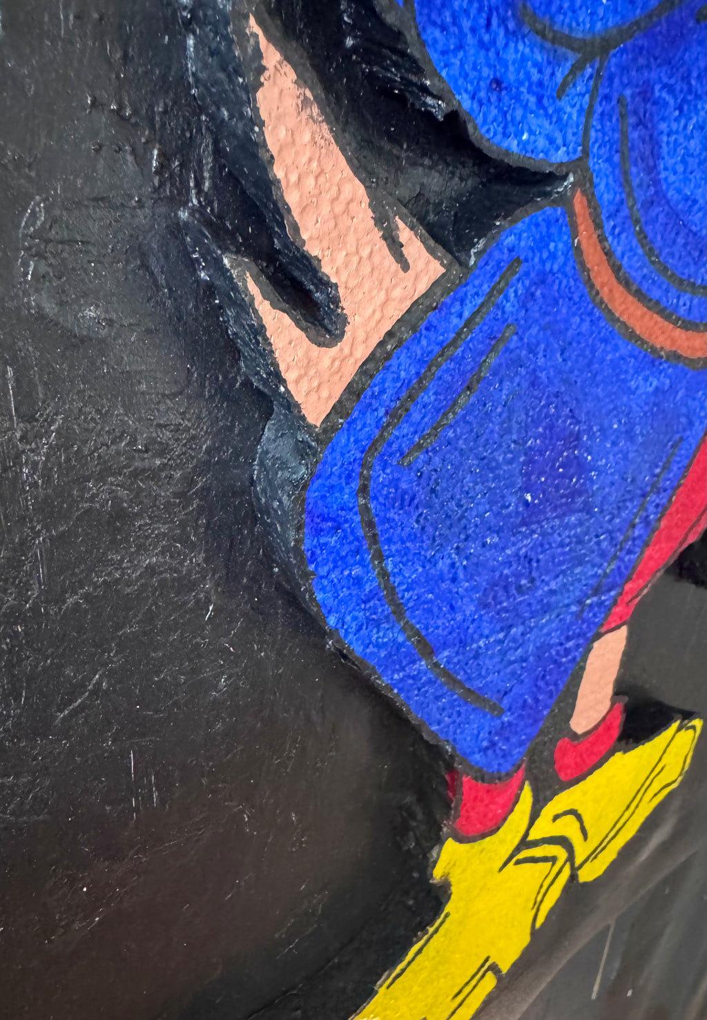 Golden Duck - Mixed Media Relief Pop Art on Textured Canvas