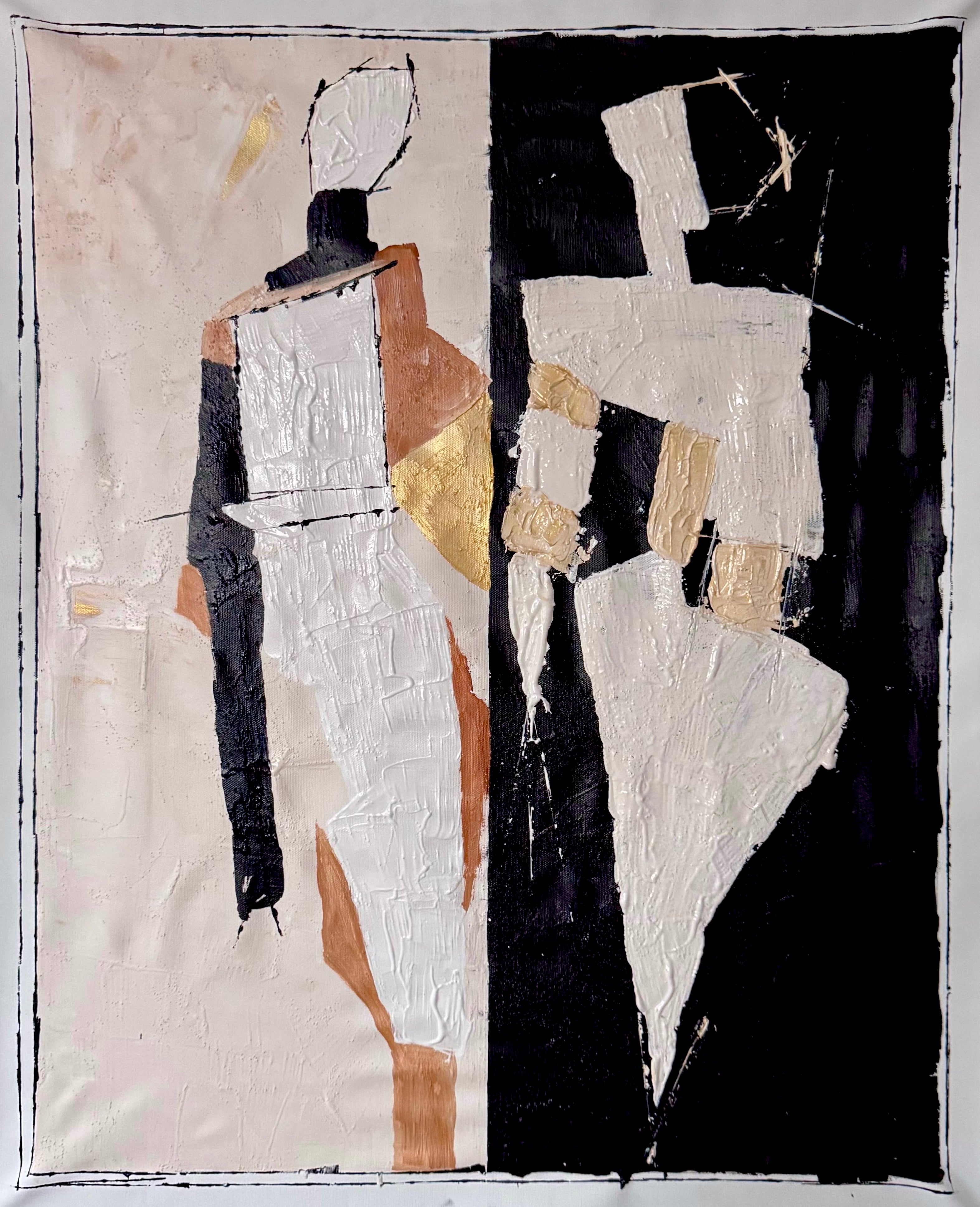 Original Expressionist Abstract Painting on Canvas | Textured Acrylic Artwork | Handmade Modern Contemporary Art