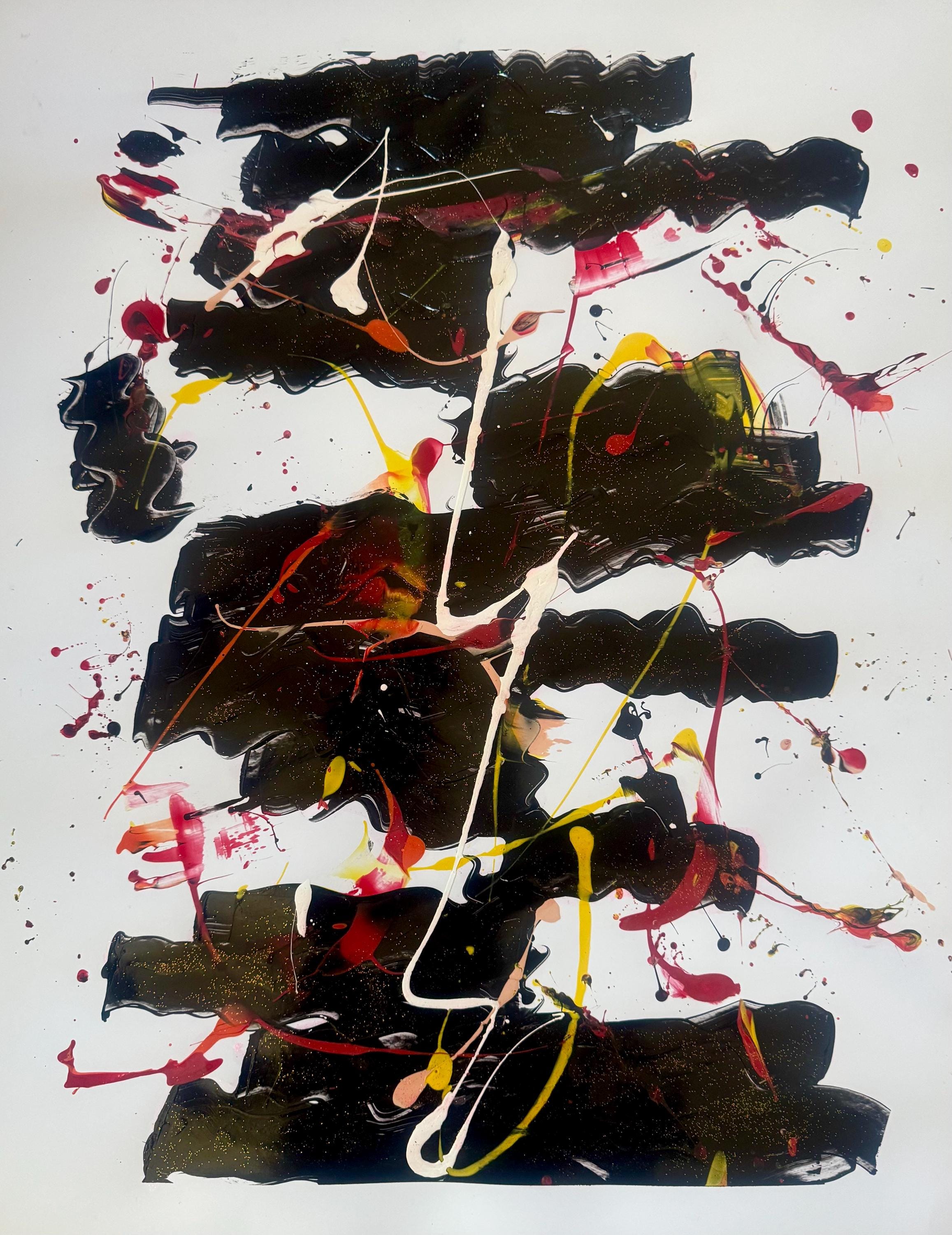 Handmade Acrylic Abstract Painting, Modern Wall Art, Not a Print (22x28 inch)