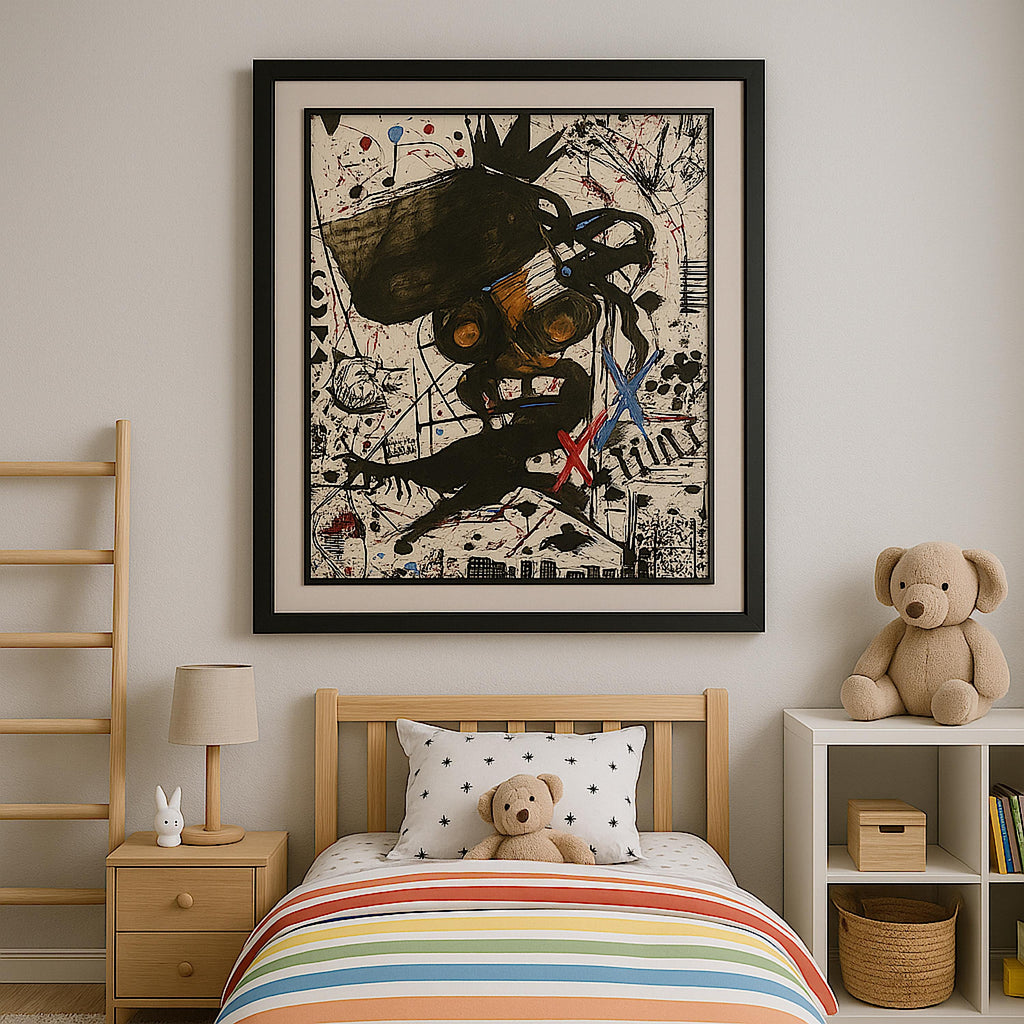 Handmade Acrylic Painting, Abstract Expressionist Art (22x28 inch)