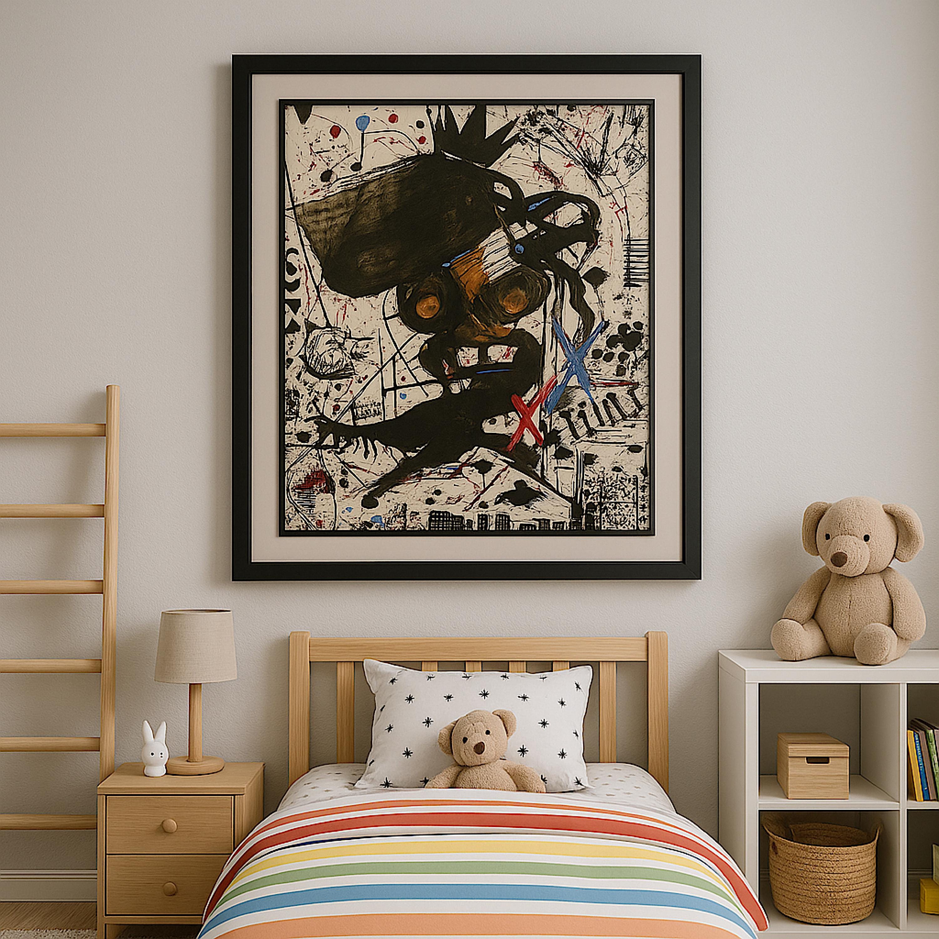 Handmade Acrylic Painting, Abstract Expressionist Art (22x28 inch)