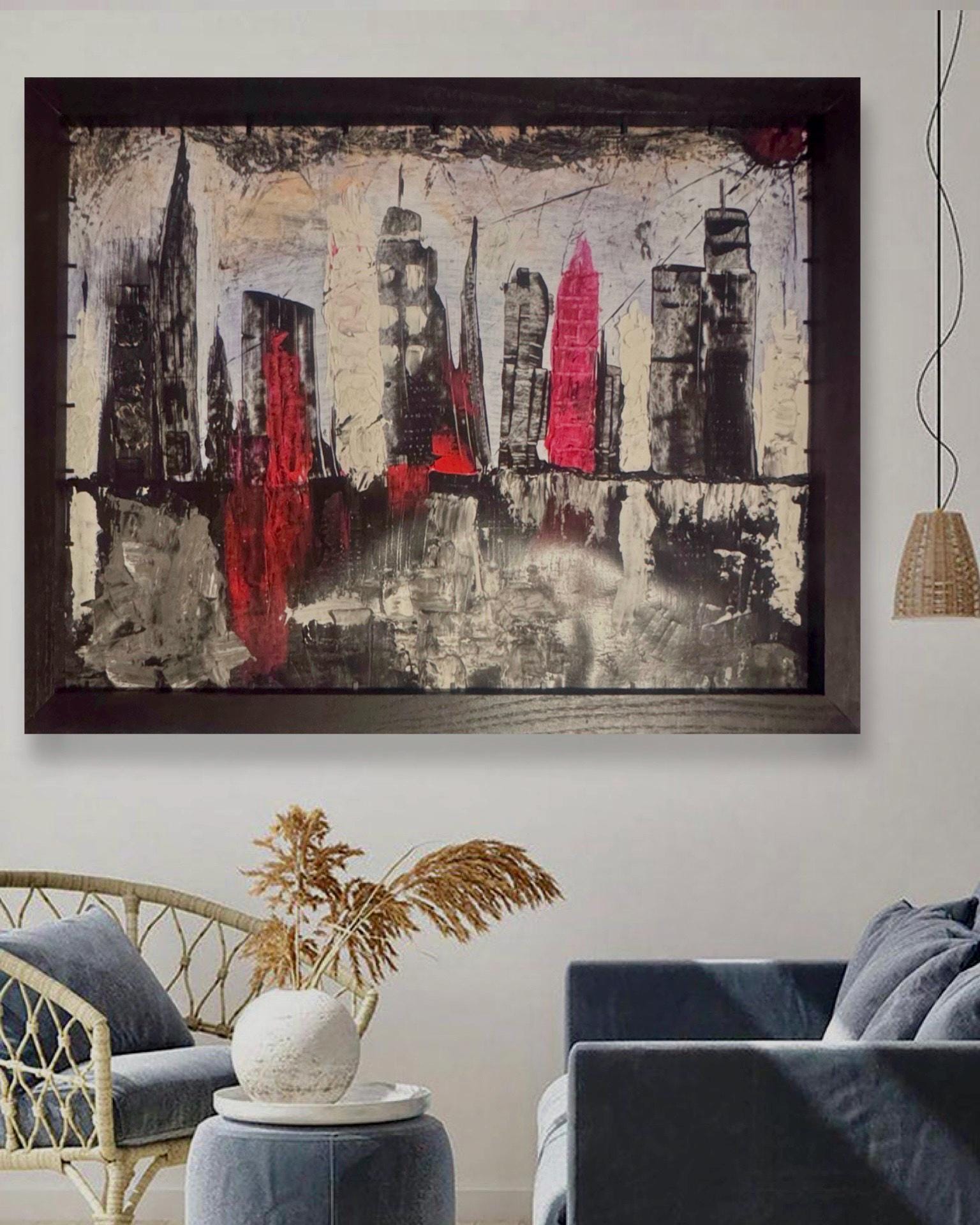 Abstract Metropolis: Order Within Disorder (24x30 inch)