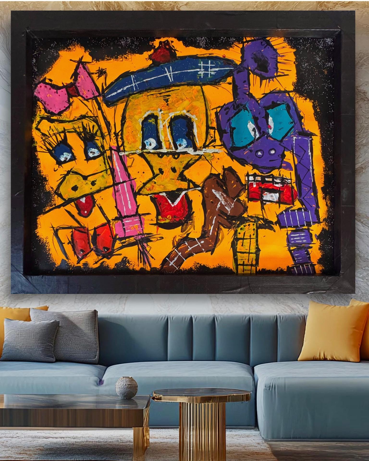 Urban Faces OF Chaos: A Bold  Contemporary Narrative (24x30 inch)