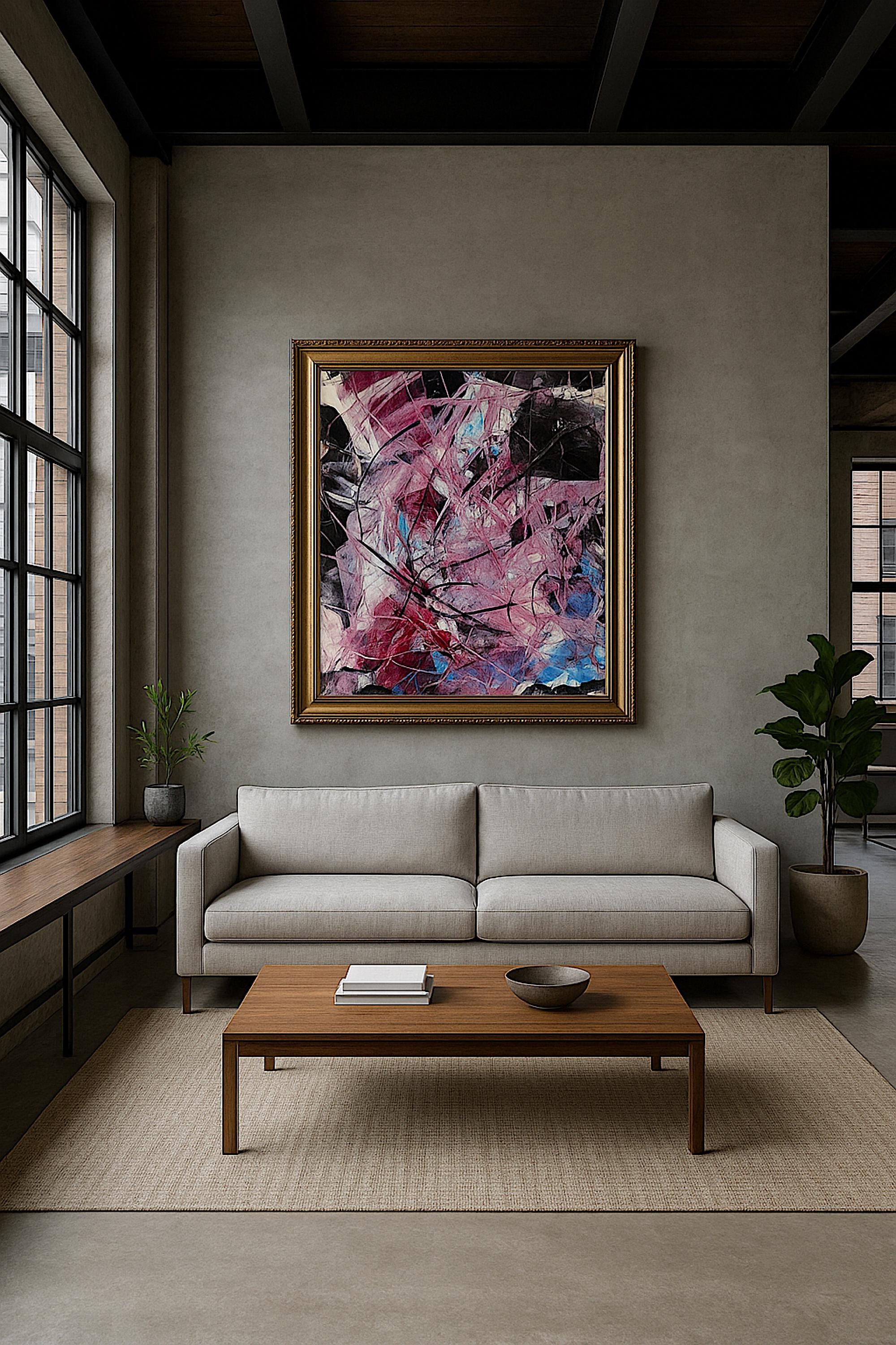 Handmade Abstract Acrylic Painting, Modern Wall Decor, Not a Print (22x28 inch)