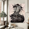Abstract Expressionist Portrait – Figurative Acrylic Painting on Canvas (20x24 inch Canvas)