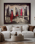 Abstract Metropolis: Order Within Disorder (24x30 inch)