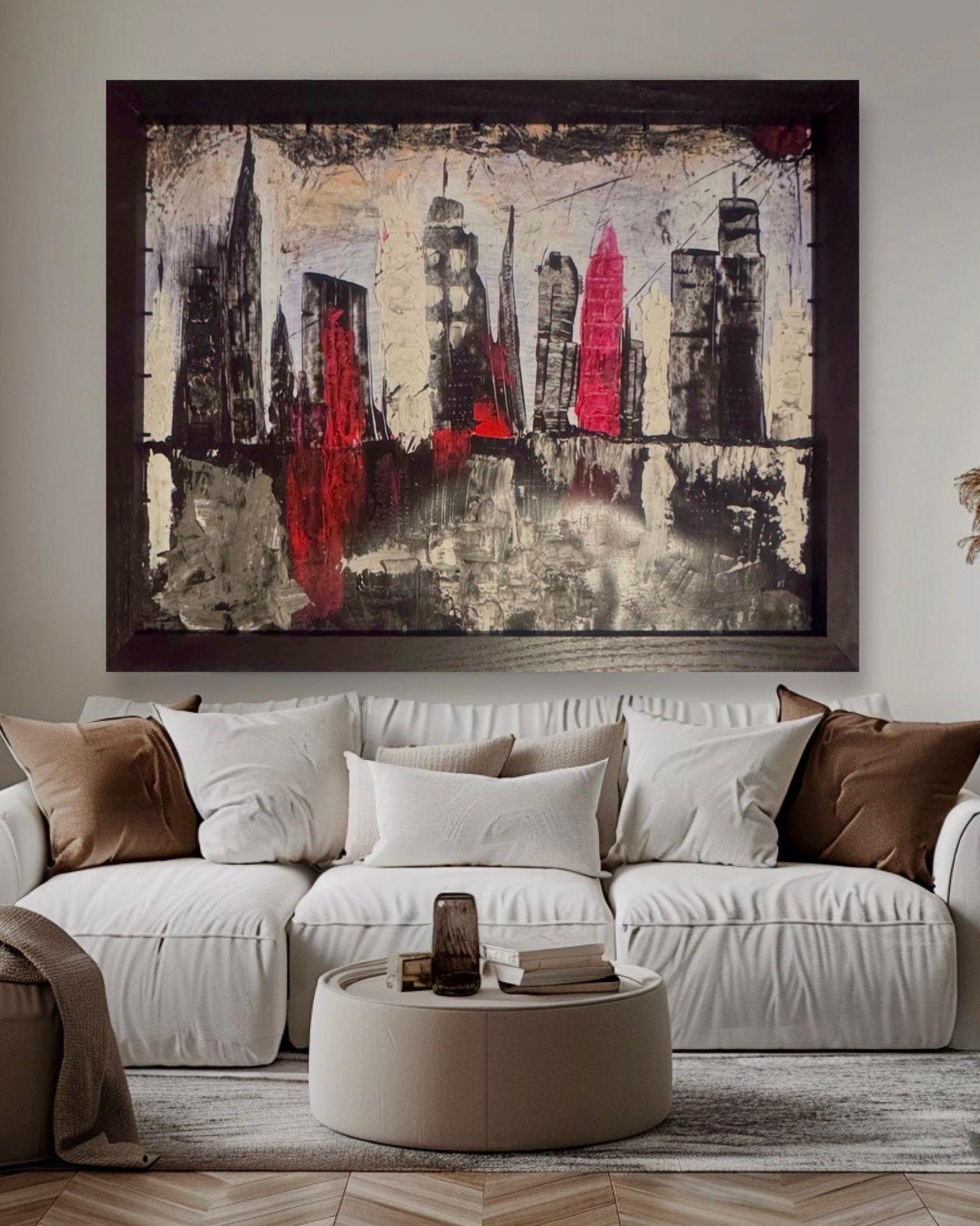 Abstract Metropolis: Order Within Disorder (24x30 inch)